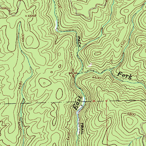 Topographic Map of Flint Creek, ID
