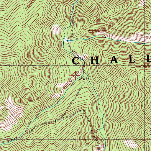 Topographic Map of Float Creek, ID