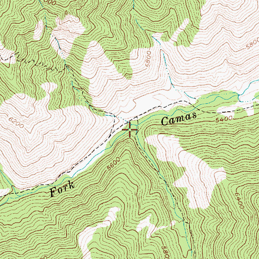 Topographic Map of Flume Creek, ID