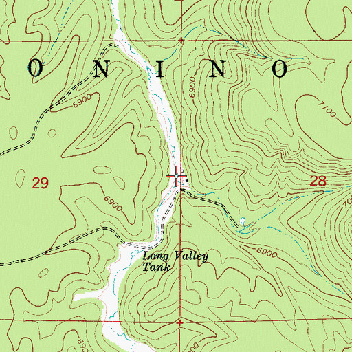 Topographic Map of Wingfield, AZ
