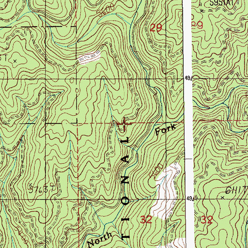 Topographic Map of Foolhen Creek, ID