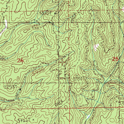 Topographic Map of Foolhen Ridge Fire Trail (historical), ID