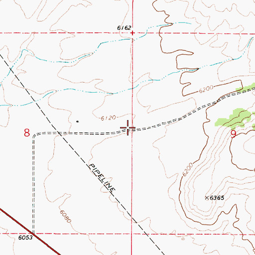 Topographic Map of Fossil Canyon, ID