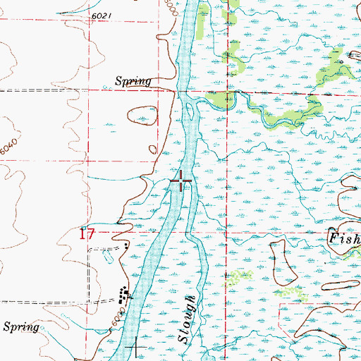 Topographic Map of Foster Slough, ID