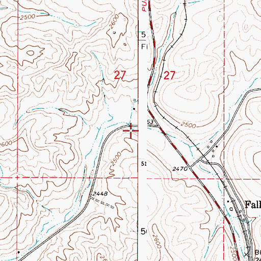 Topographic Map of Fourmile Creek, ID