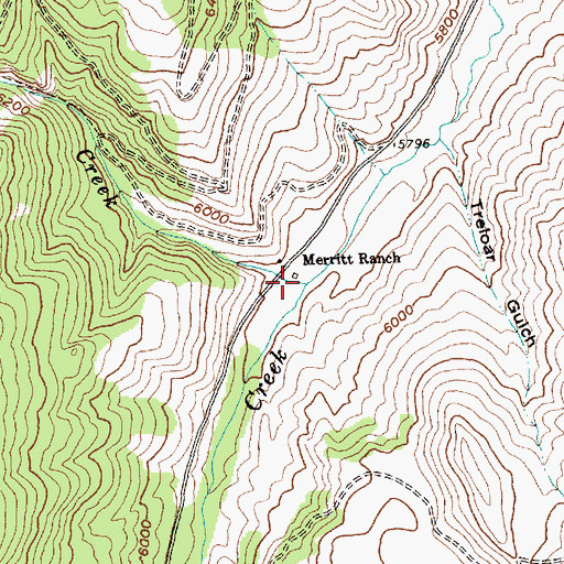 Topographic Map of Fourth of July Creek, ID