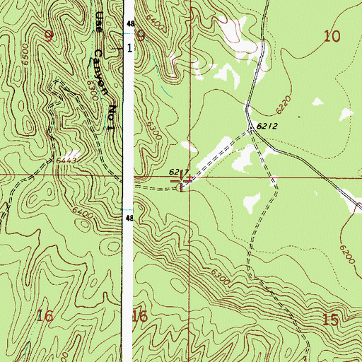 Topographic Map of Free Use Canyon Number 1, ID