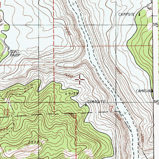 Topographic Map of Freeman Creek, ID