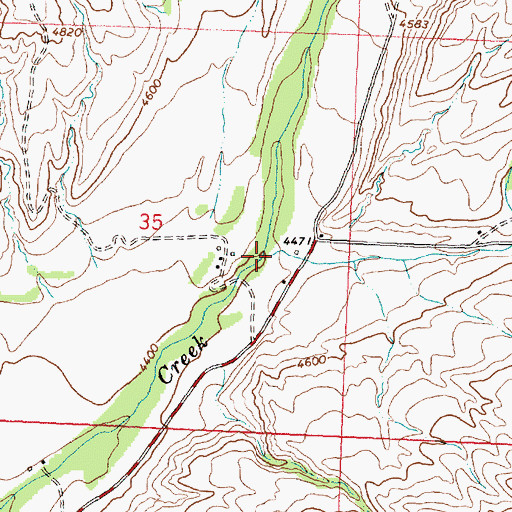 Topographic Map of Freeman Creek, ID