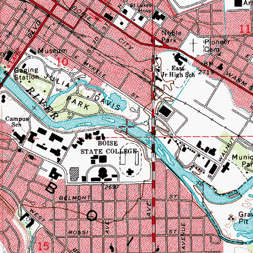 Topographic Map of Freestone Creek, ID