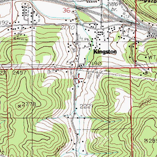 Topographic Map of French Gulch, ID