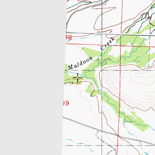 Topographic Map of Friedman Creek, ID