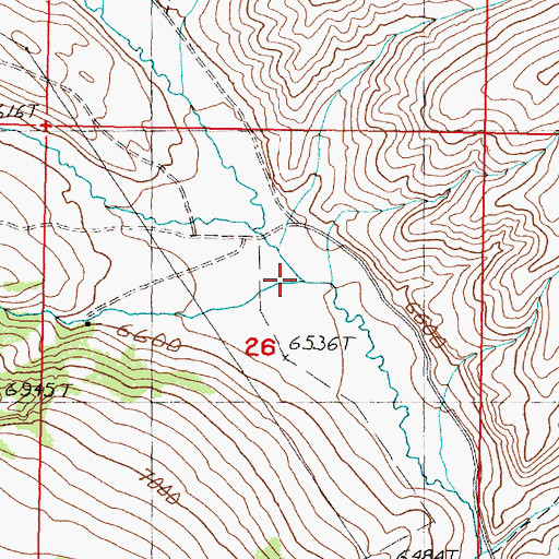 Topographic Map of Fritz Creek, ID