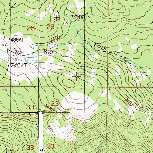 Topographic Map of Frog Spring (historical), ID