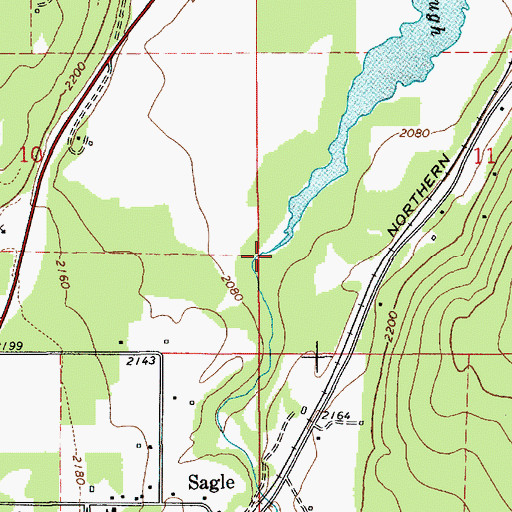 Topographic Map of Fry Creek, ID