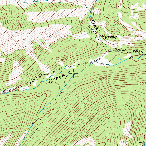 Topographic Map of Galena Gulch, ID