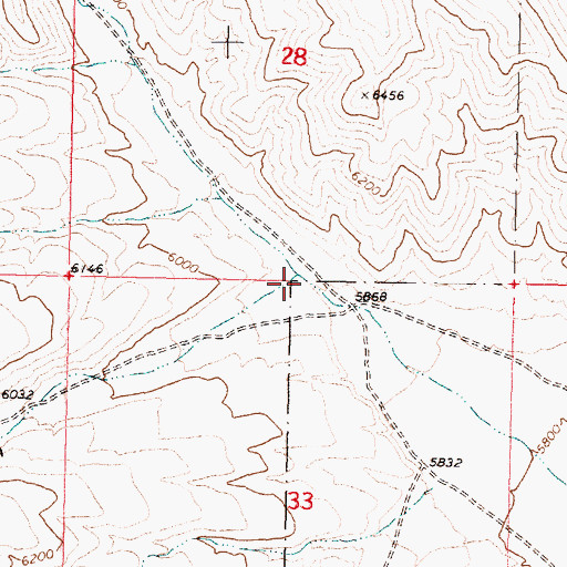 Topographic Map of Gallagher Canyon, ID