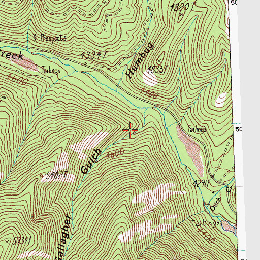Topographic Map of Gallagher Gulch, ID