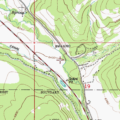 Topographic Map of Game Creek, ID