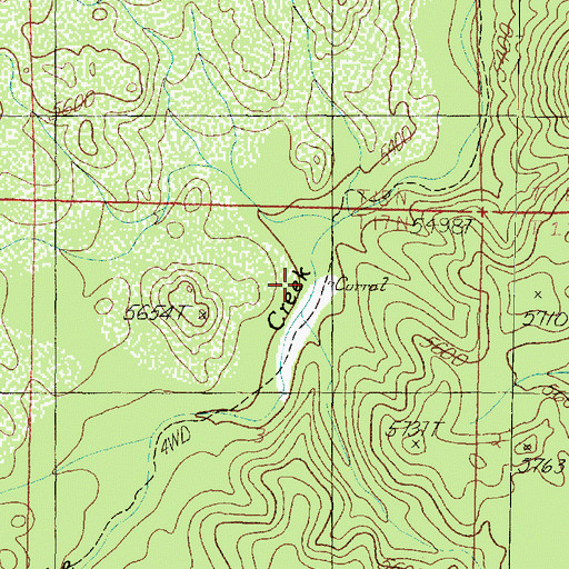 Topographic Map of Apache Creek Seep, AZ