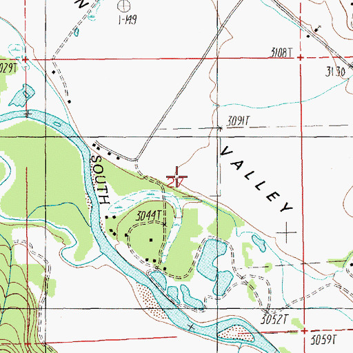 Topographic Map of Garden Valley, ID