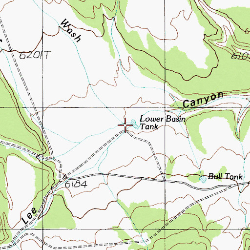 Topographic Map of Deer Tank Wash, AZ
