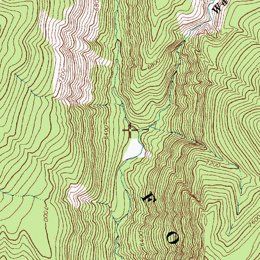 Topographic Map of Gates Creek, ID