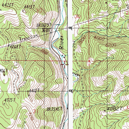Topographic Map of Gaylord Creek, ID