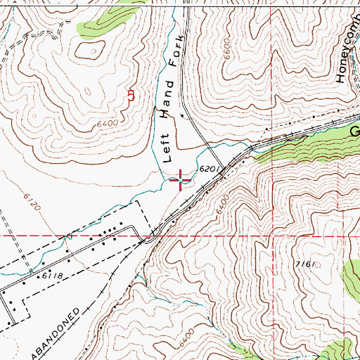 Topographic Map of Georgetown Canyon, ID