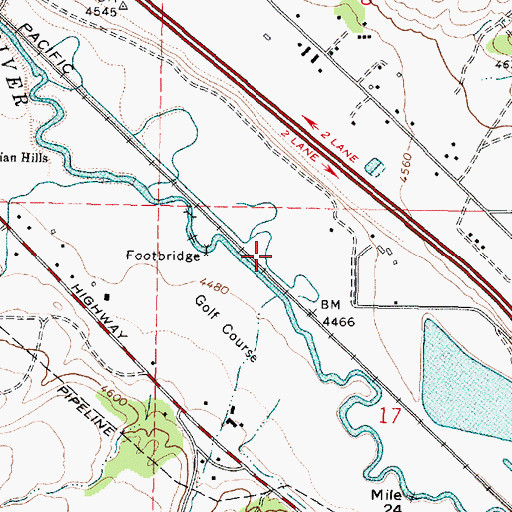 Topographic Map of Gibson Jack Creek, ID