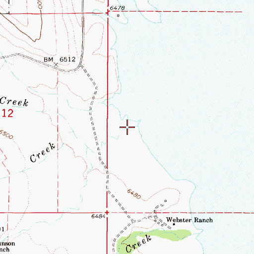 Topographic Map of Gillan Creek, ID
