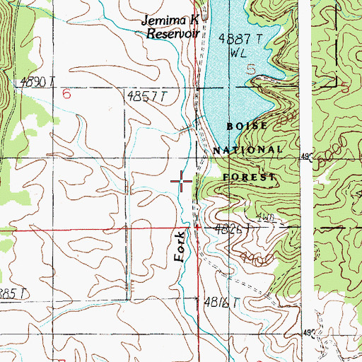 Topographic Map of Glen Cove Creek, ID