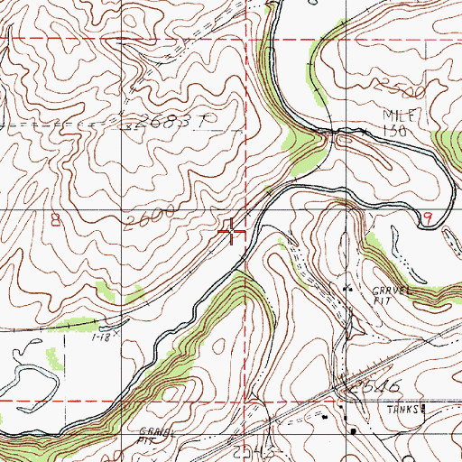 Topographic Map of Gnat Creek, ID