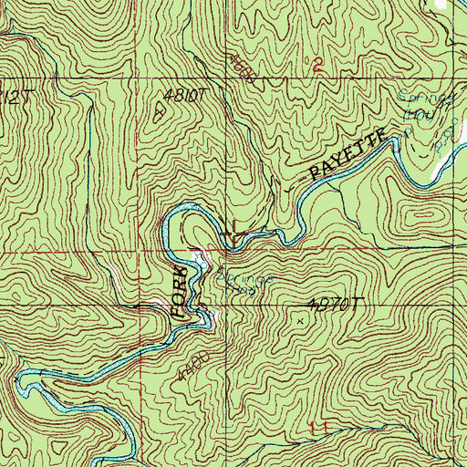 Topographic Map of Goat Creek, ID