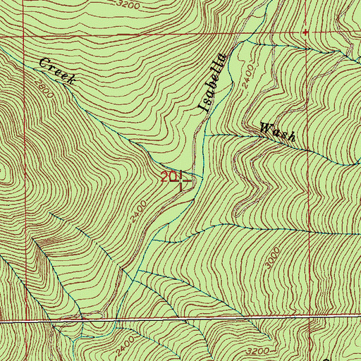 Topographic Map of Goat Creek, ID