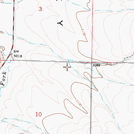 Topographic Map of Goddard Canyon, ID