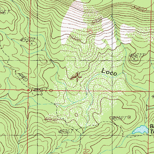 Topographic Map of Barney Well, AZ