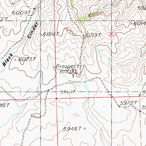 Topographic Map of Golden Star Mine, ID