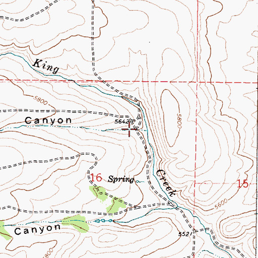 Topographic Map of Gooding Canyon, ID