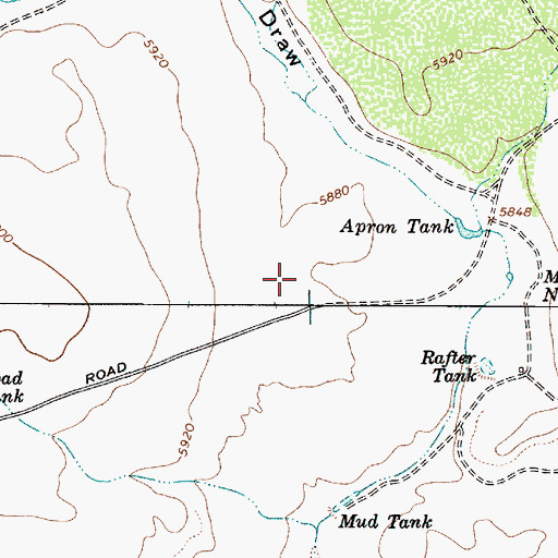 Topographic Map of Barrow Tank, AZ