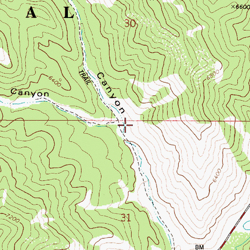 Topographic Map of Gopher Canyon, ID