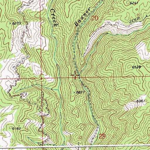 Topographic Map of Gotch Creek, ID