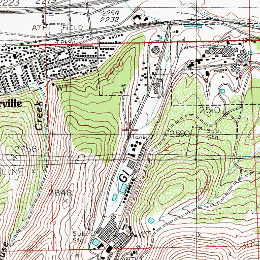 Topographic Map of Government Gulch, ID