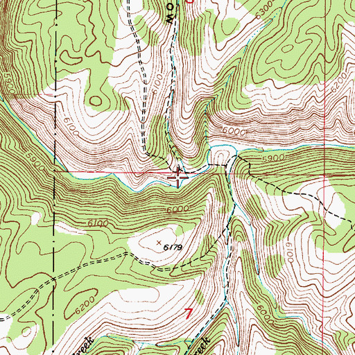 Topographic Map of Graham Hollow, ID