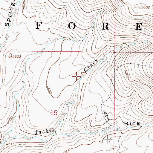 Topographic Map of Beehouse Tank, AZ