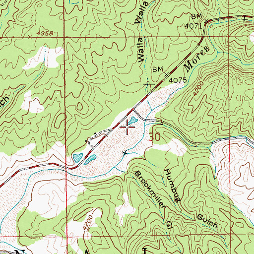 Topographic Map of Granite Creek, ID