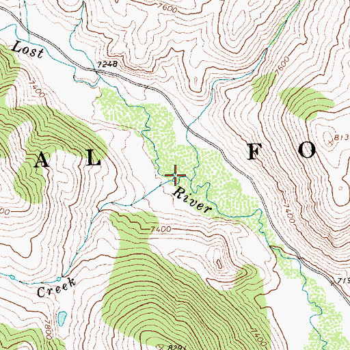 Topographic Map of Grasshopper Creek, ID