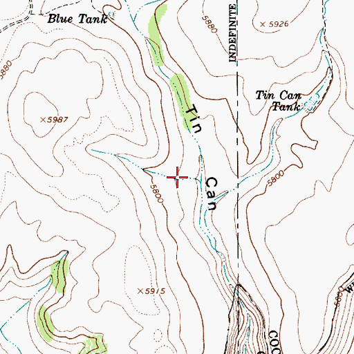 Topographic Map of Blackies Tank, AZ