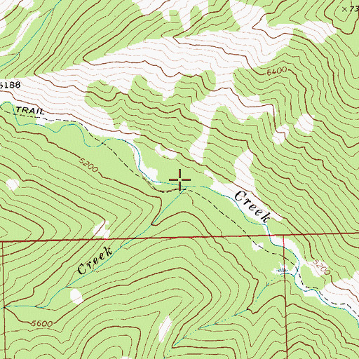 Topographic Map of Grays Creek, ID