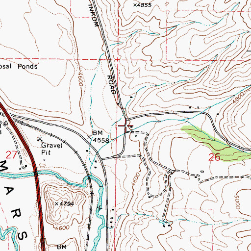 Topographic Map of Green Canyon, ID